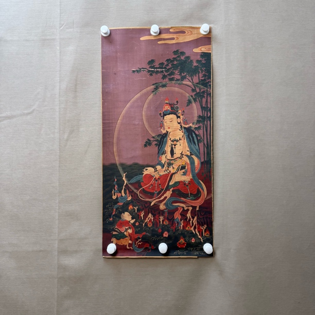 高端精品观世音绘画唐卡AA88