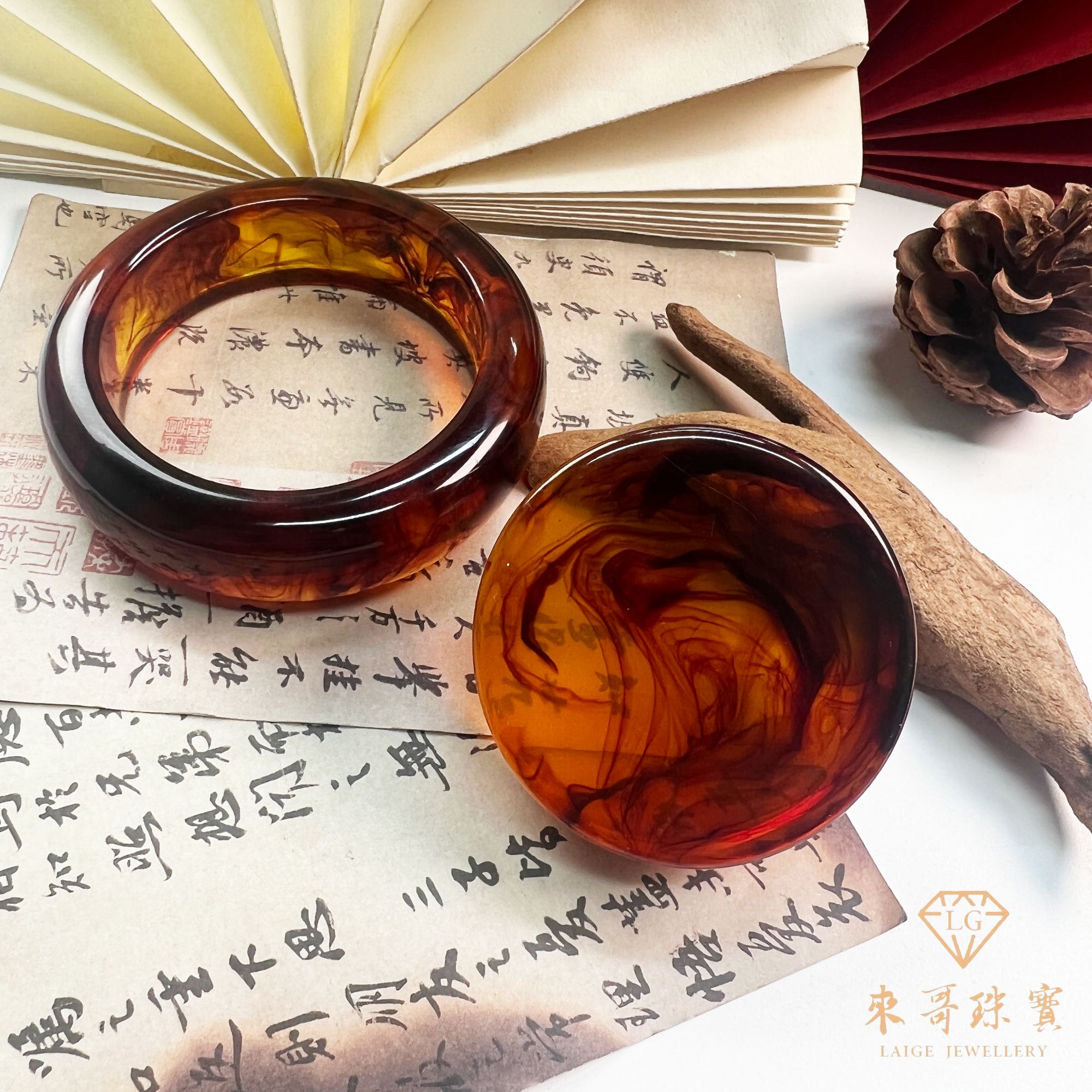 【正品灵草血药泊】高端紫杉醇灵草泊手镯带镯心 多样性发一件 DIY