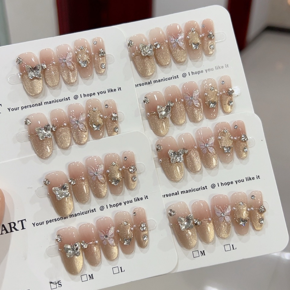 633【醉蝴蝶】气质显白立体蝴蝶手工穿戴甲