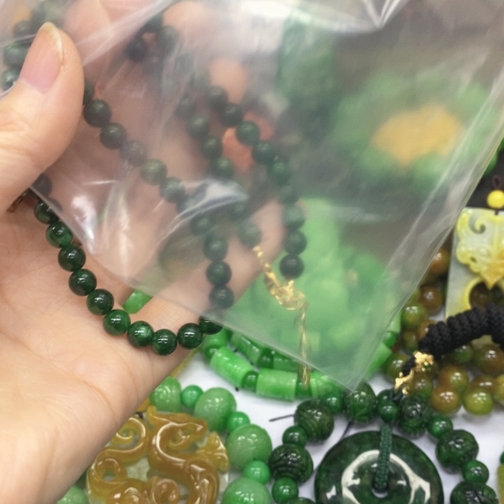 翡翠未镶嵌手链项链59