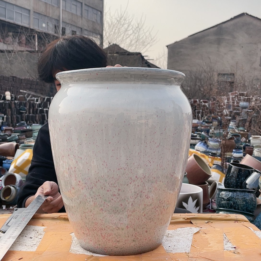无铅玻璃宜兴紫砂花盆