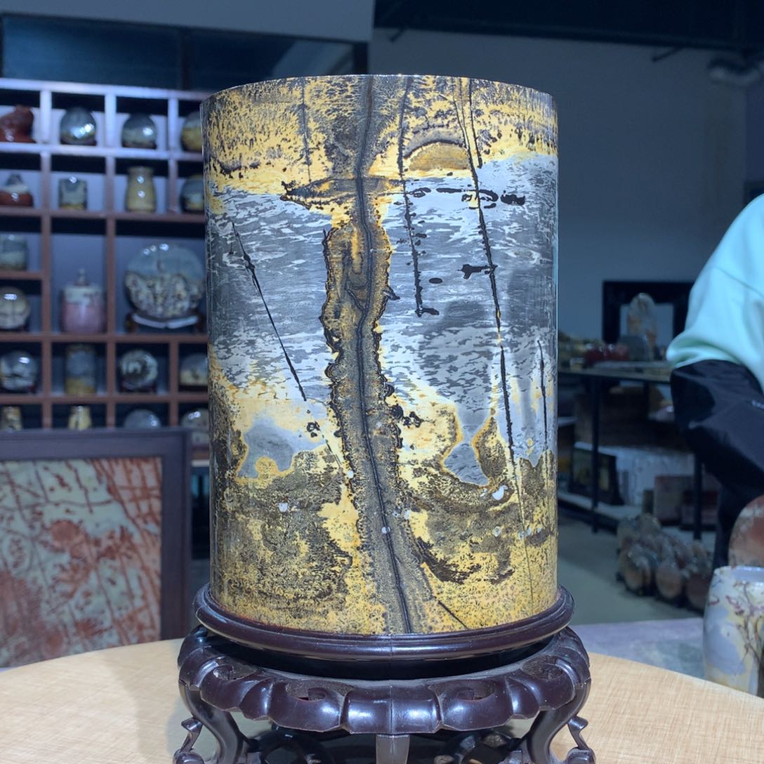 紫砂广西国画石，观赏收藏