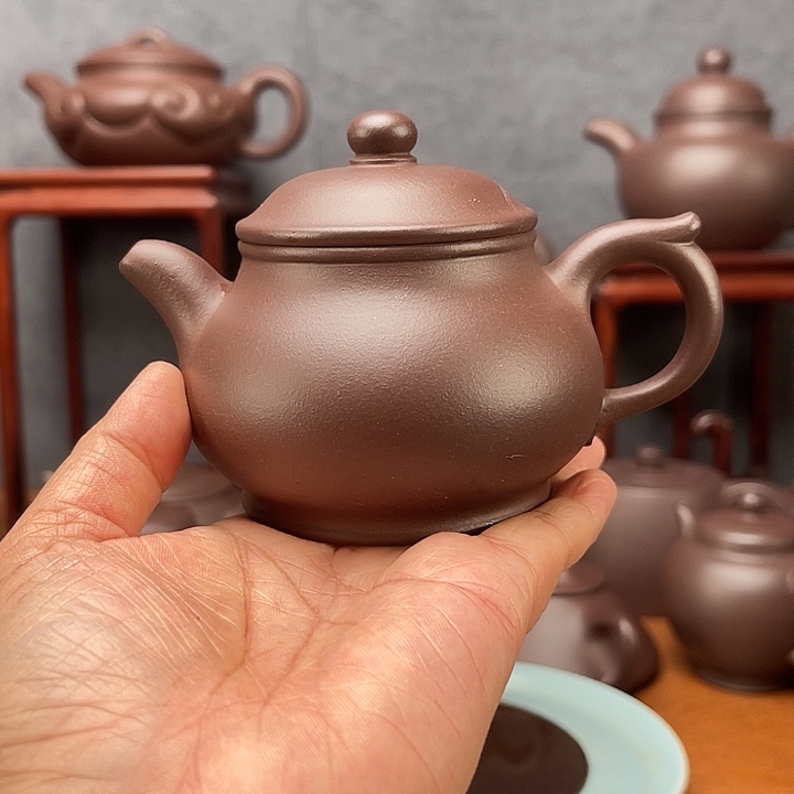 北***秋龙血砂潘壶半手制作