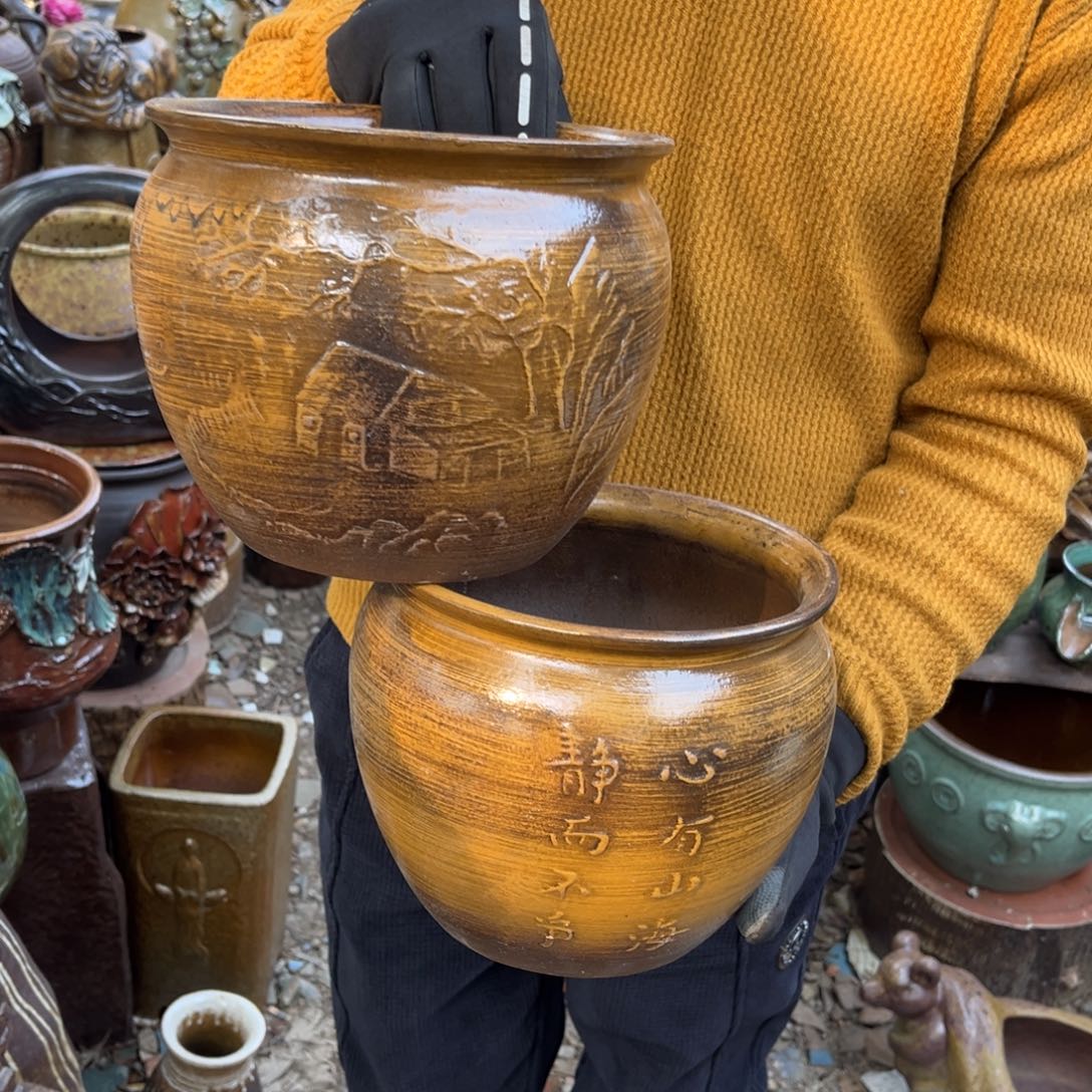 红陶高17口19有孔