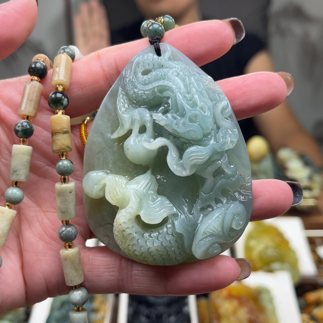 岫玉未镶嵌挂件挂件