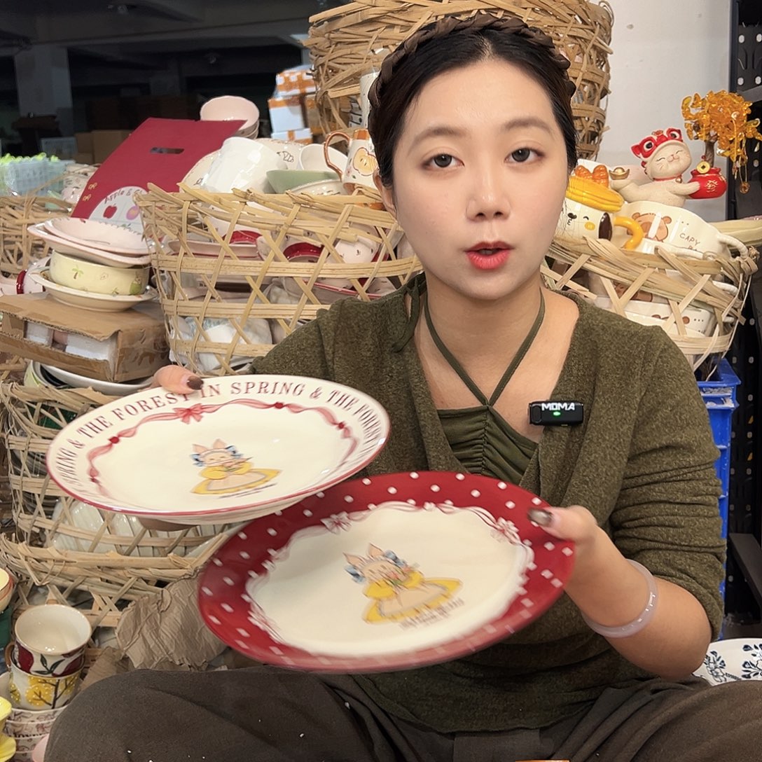 摆件潮州陶瓷餐具源头厂家9寸10寸