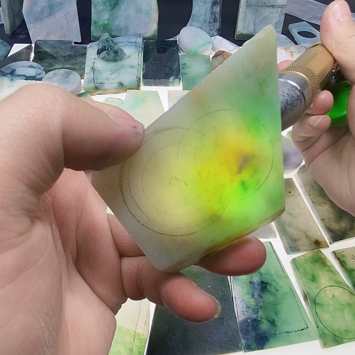 定制翡翠未镶嵌包工包料平安扣