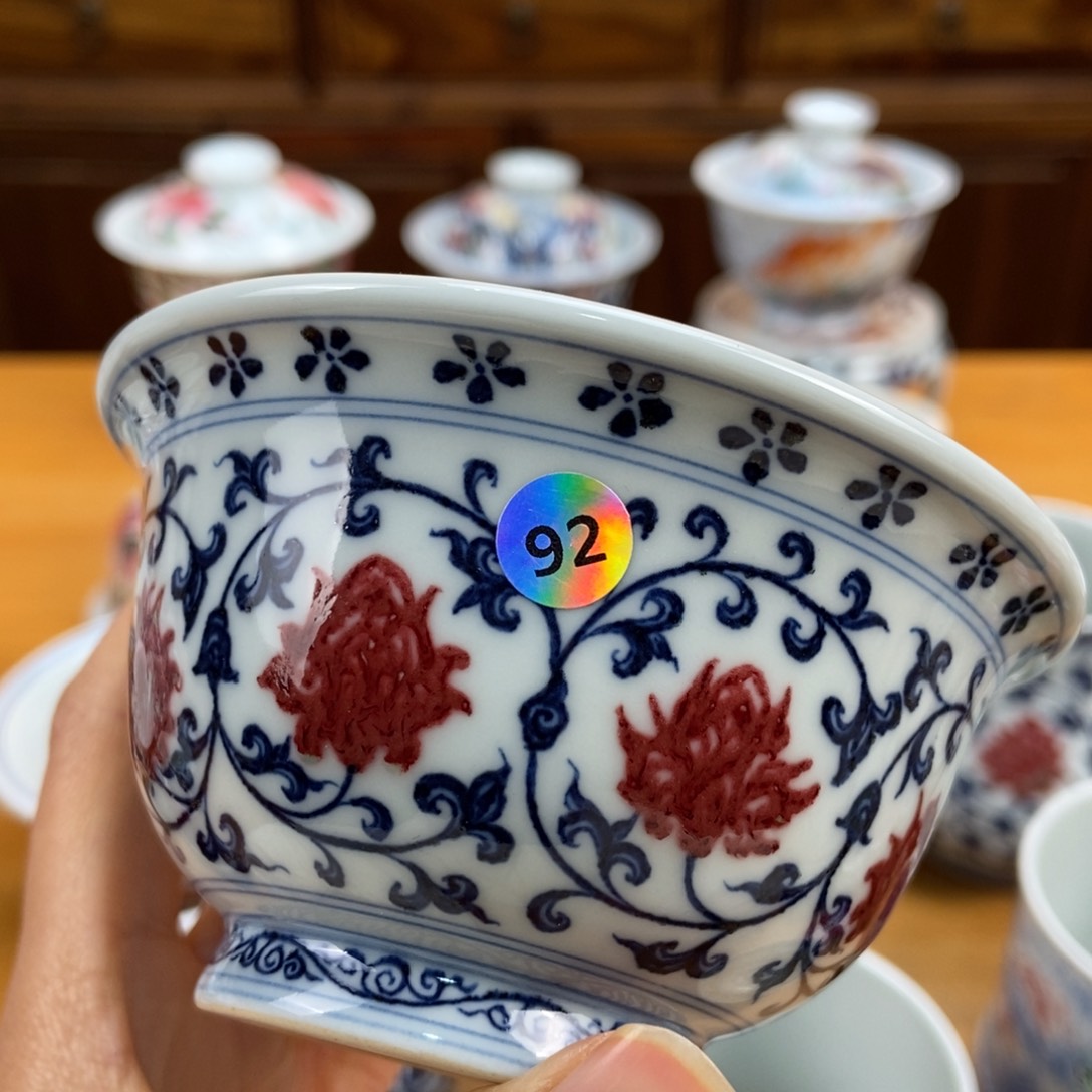 手绘现代茶具非古董