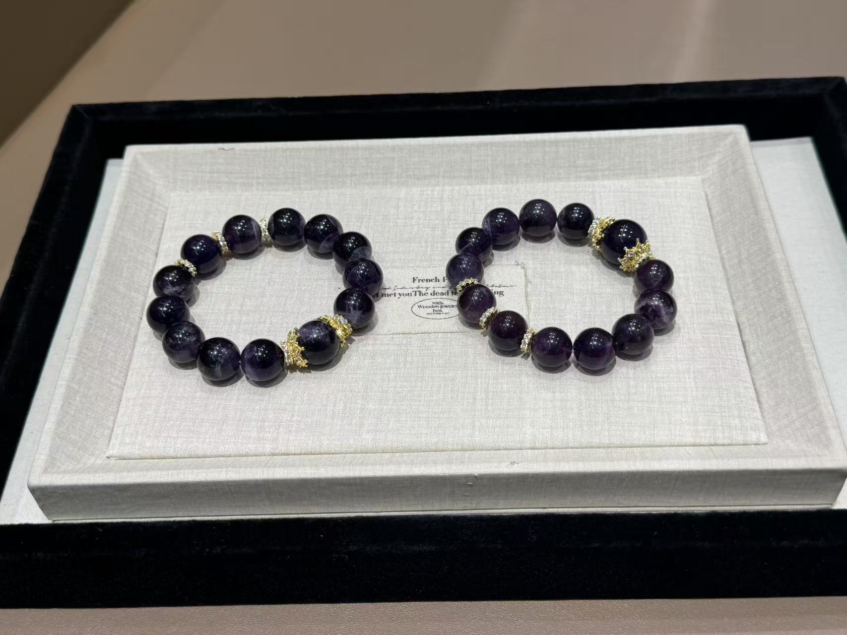 [柚金手作]12mm梦幻乌拉圭紫水晶 多样性发1