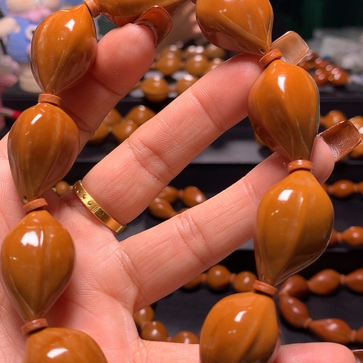 用***岛手串/手链橄榄核三花手串