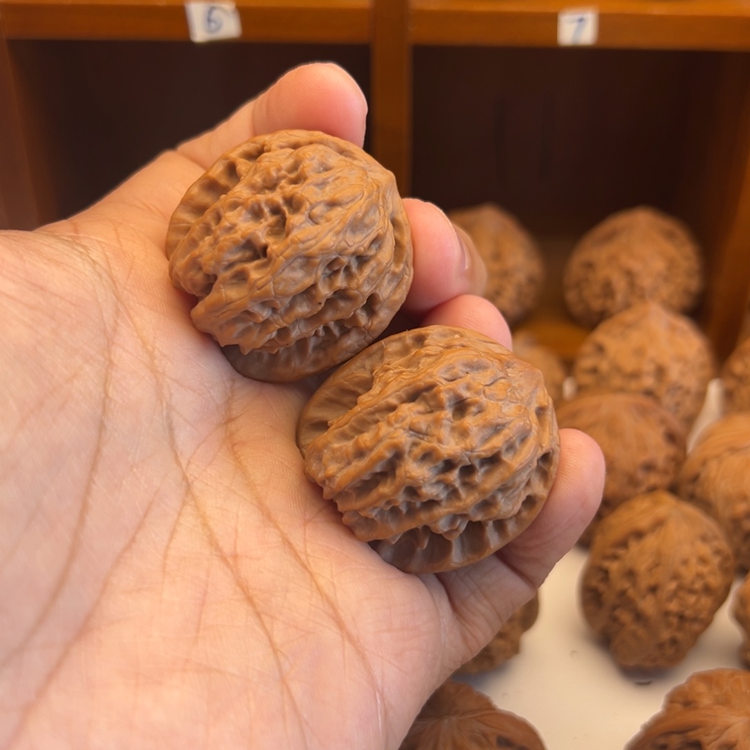 吊坠文玩核桃35全品野狼