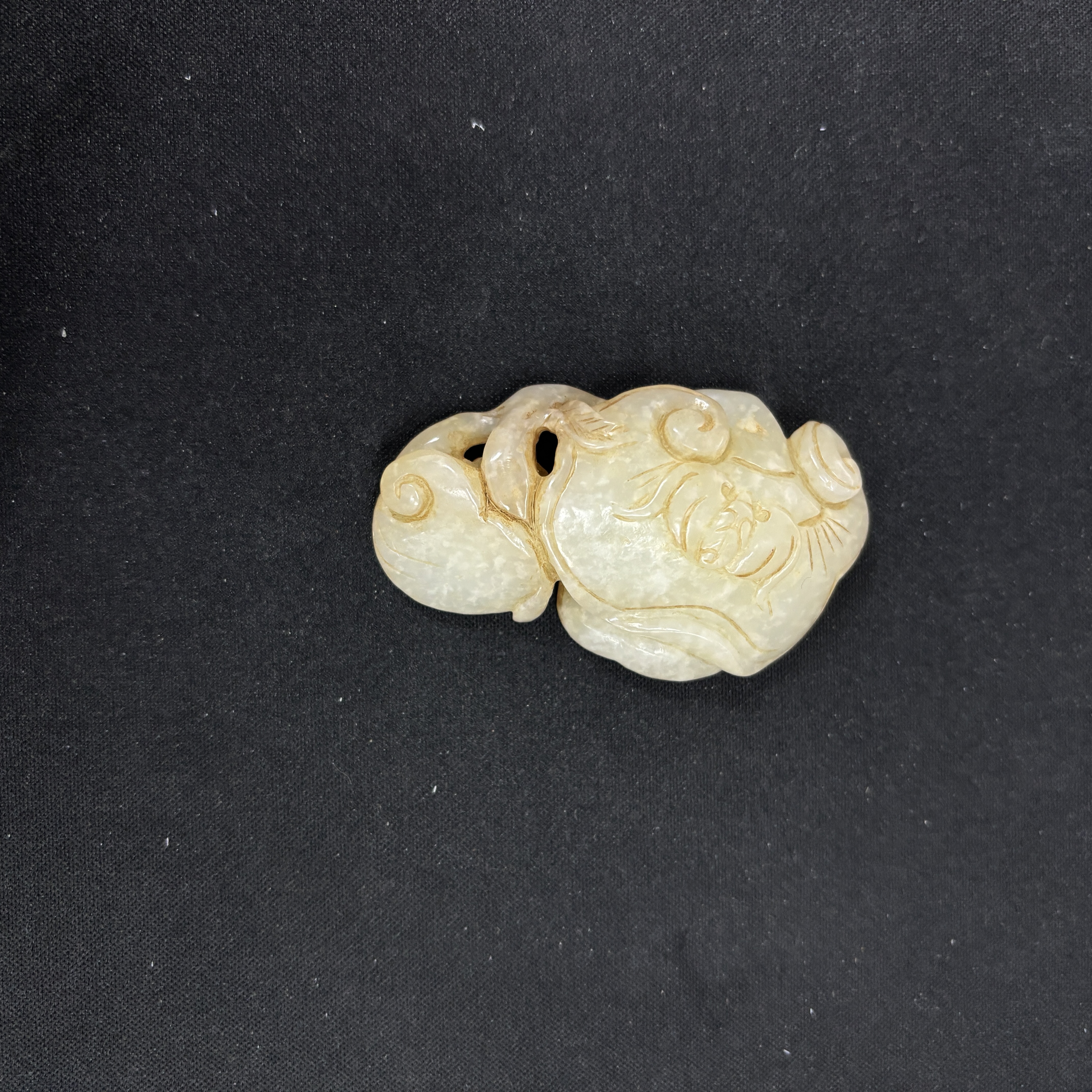 清代和田玉福寿如意-NX