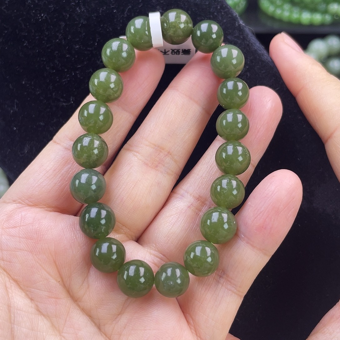 和田玉未镶嵌手链11