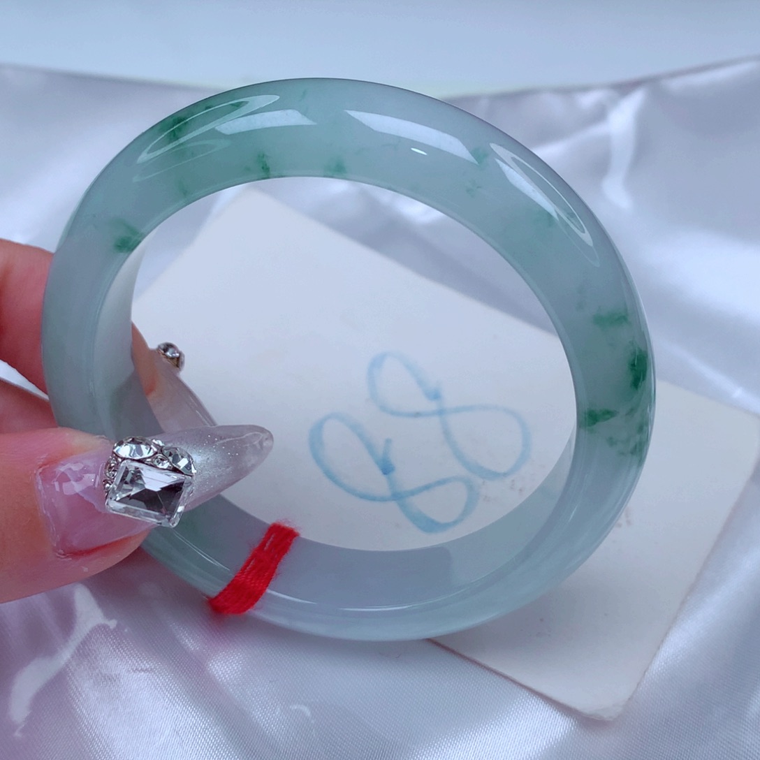 翡翠手镯未镶嵌天然缅甸翡翠A货手镯