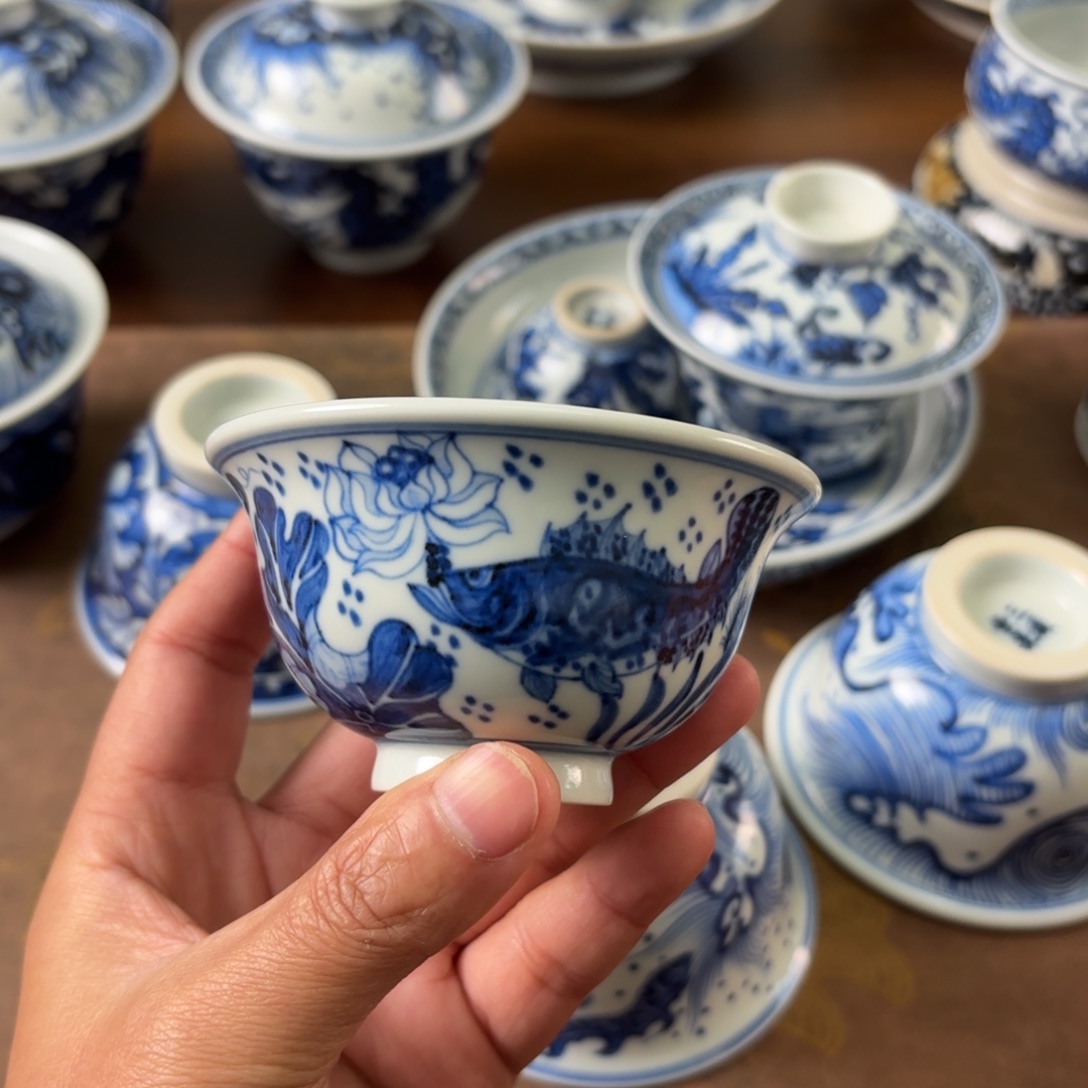 陶瓷摆件景德镇手绘茶器