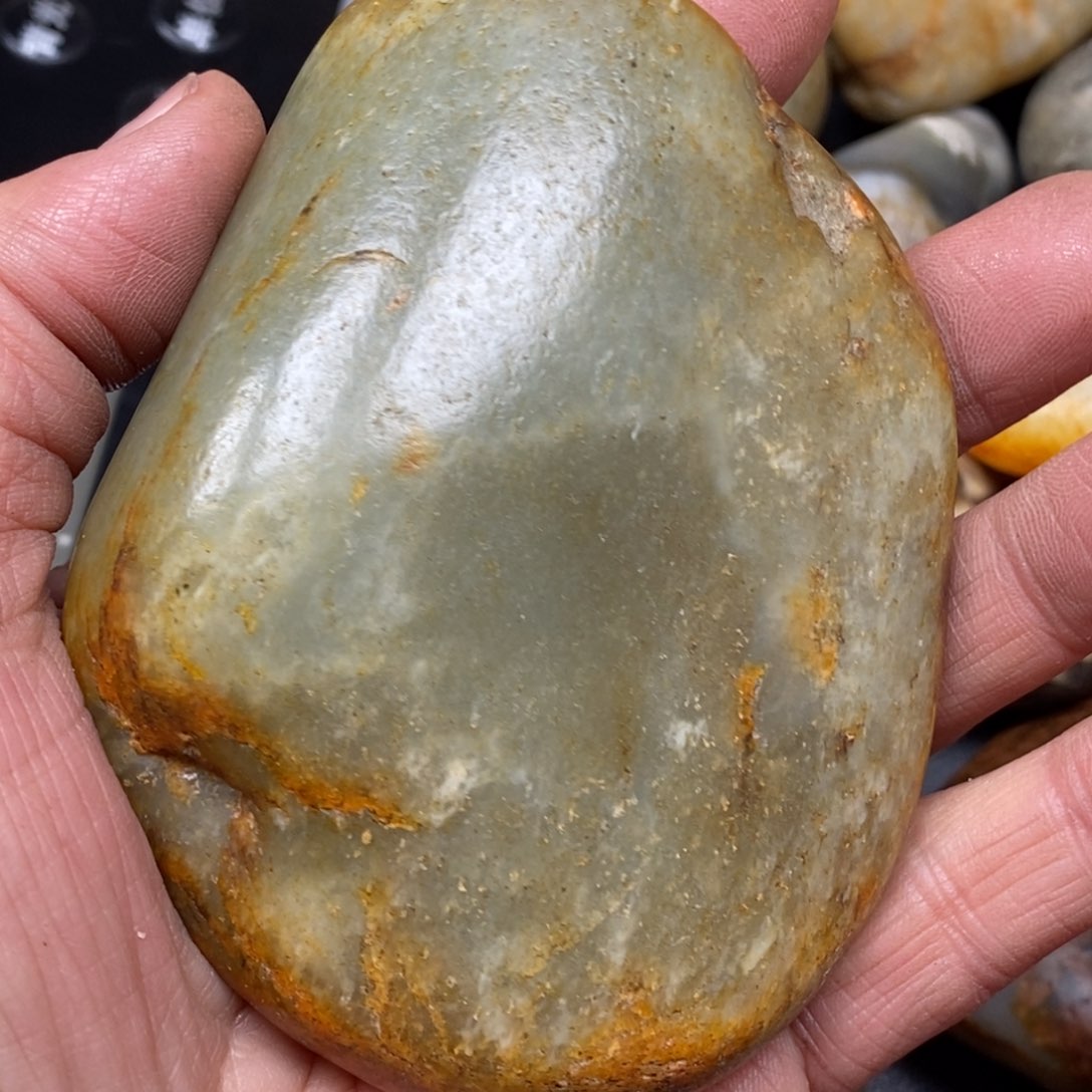 和田玉挂件银S925镀金镶嵌