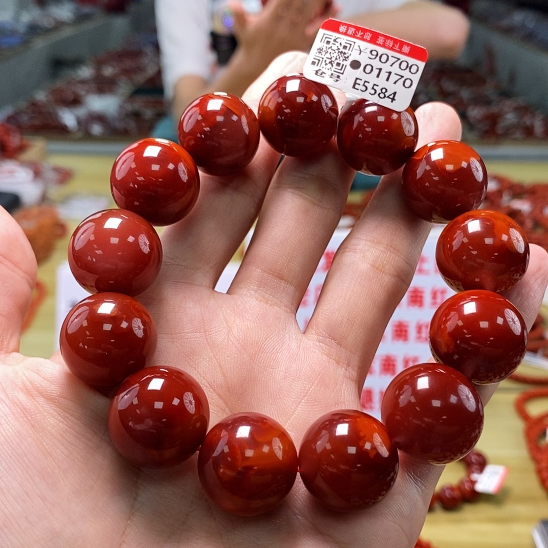 南红玛瑙瓦西典藏  19mm  多样性发一未镶嵌