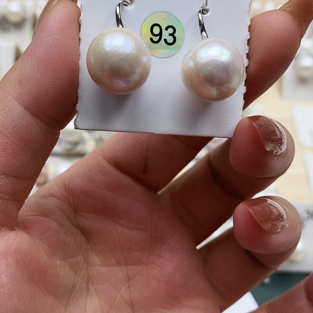 淡水珍珠颈饰银S925镶嵌13十