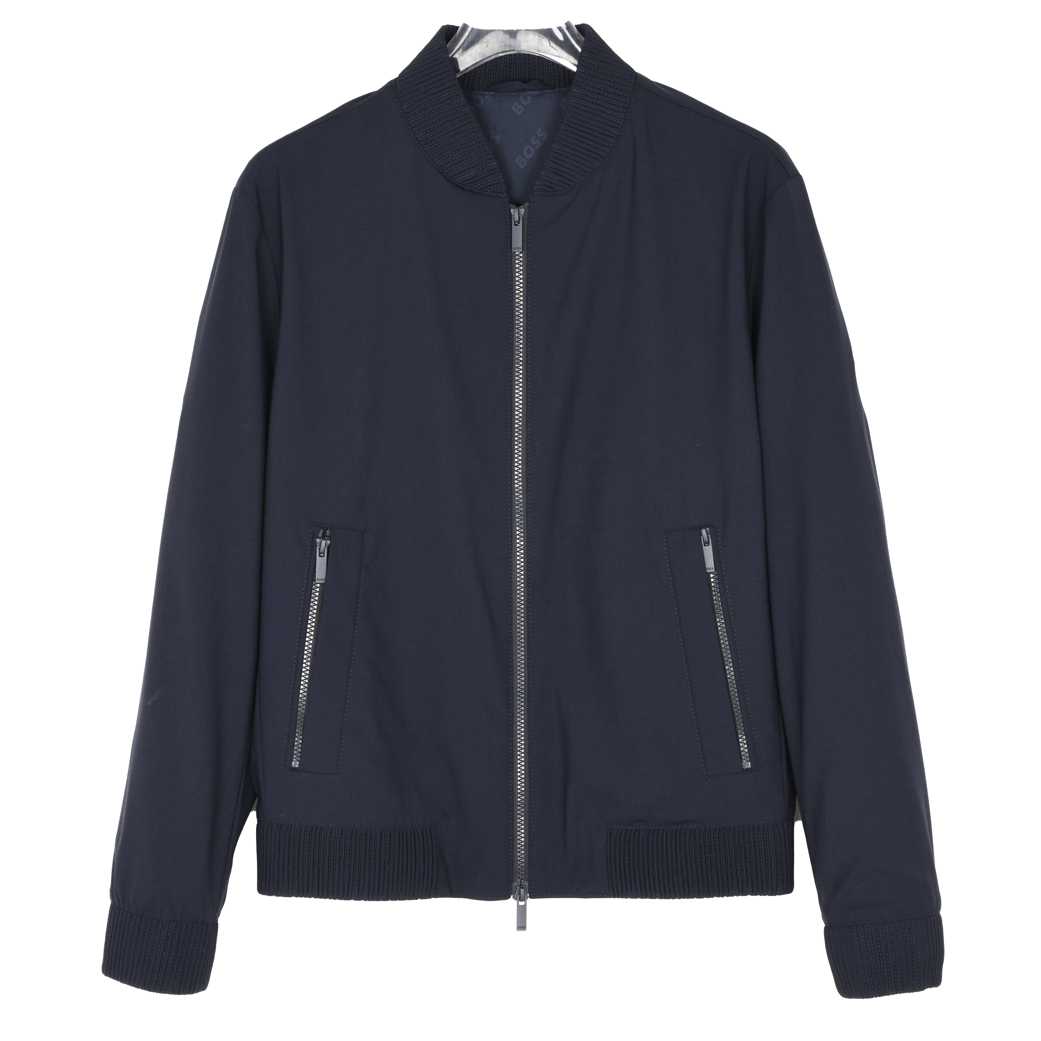 HUGO BOSS雨果博斯 男士立领休闲夹克外套 羊毛混纺50521581 402