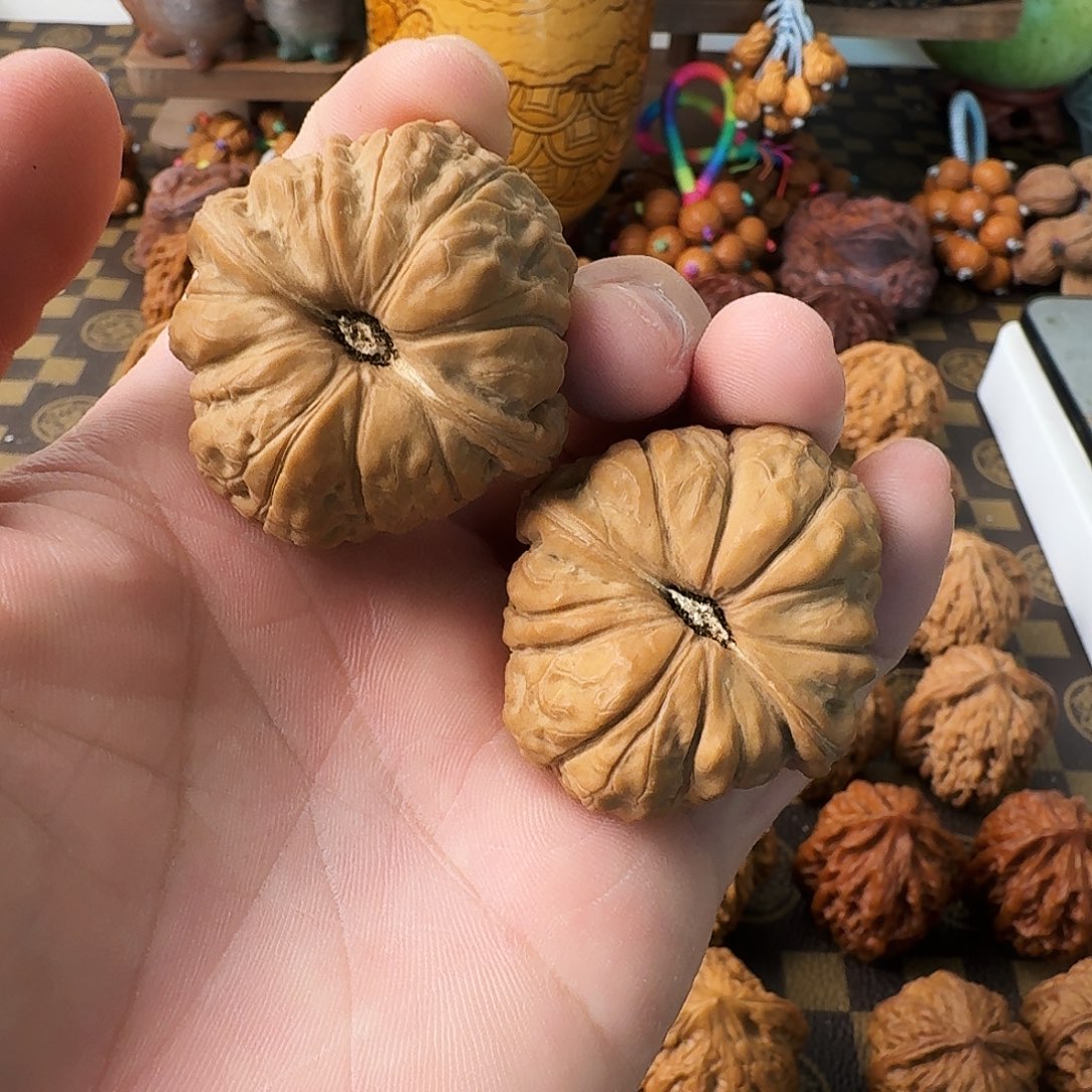 文玩核桃把件南瓜炖