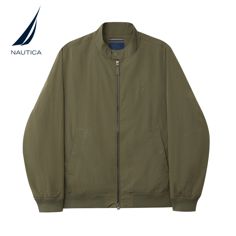 NAUTICA/诺帝卡男装25秋季新品通勤休闲肌理感挺括棒球夹克JO5305