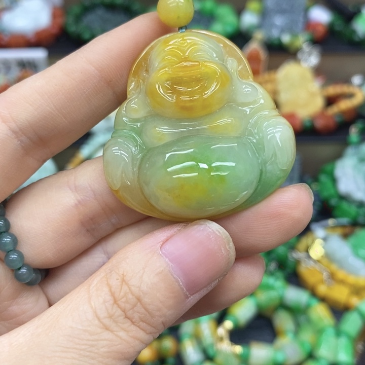 密***密翡翠未镶嵌颈饰项链5