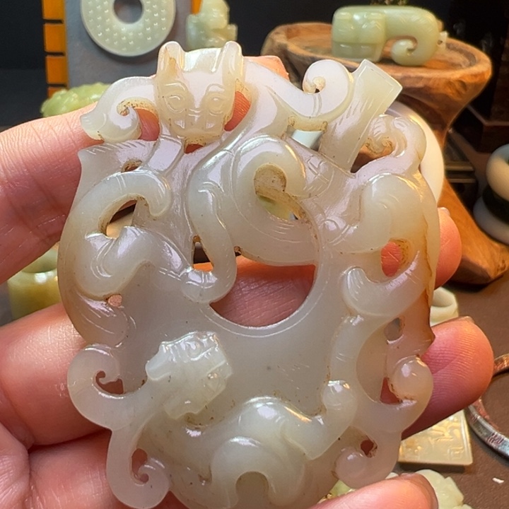 和田玉（糖玉）颈饰未镶嵌&**&
