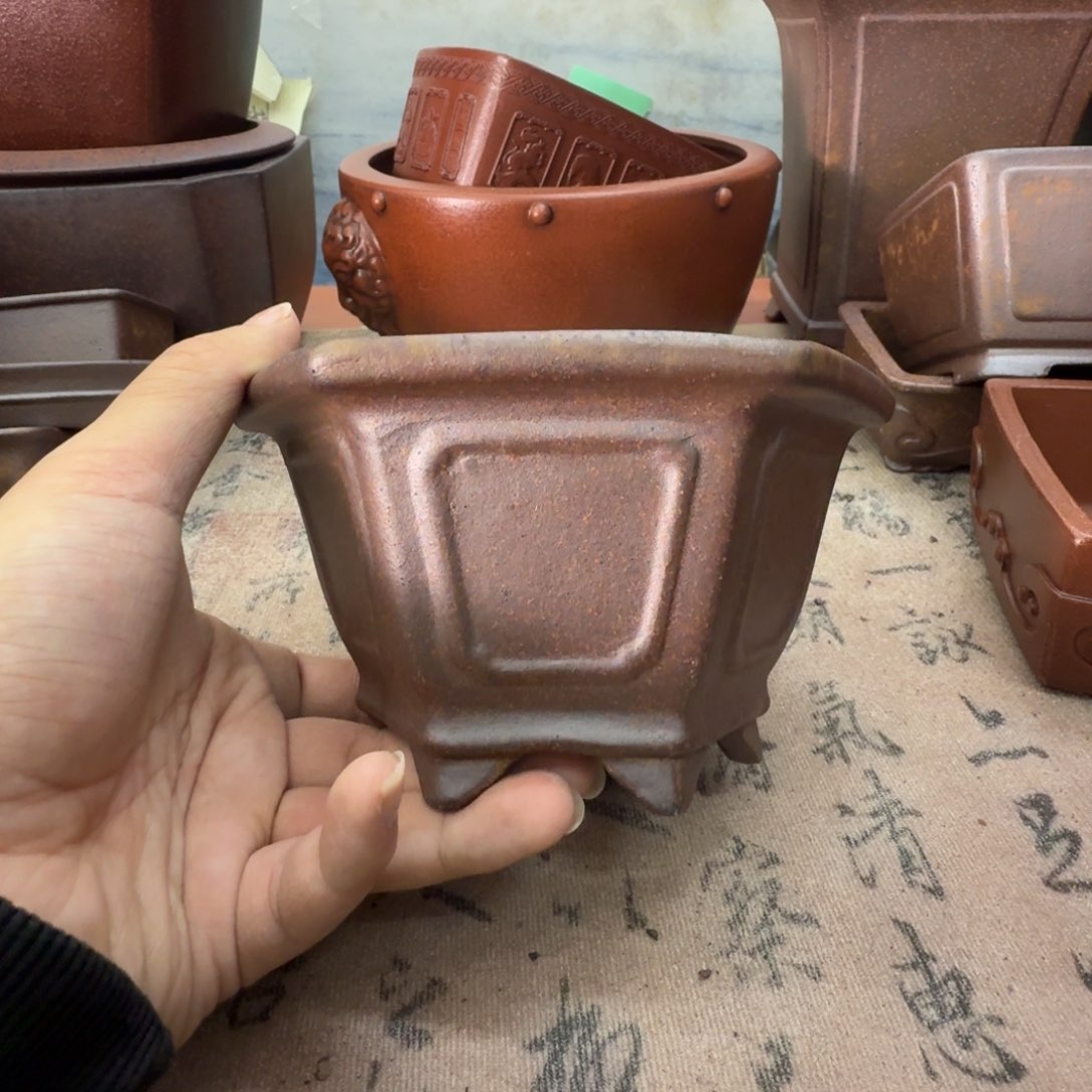 紫砂花盆宜兴紫砂正品12x7