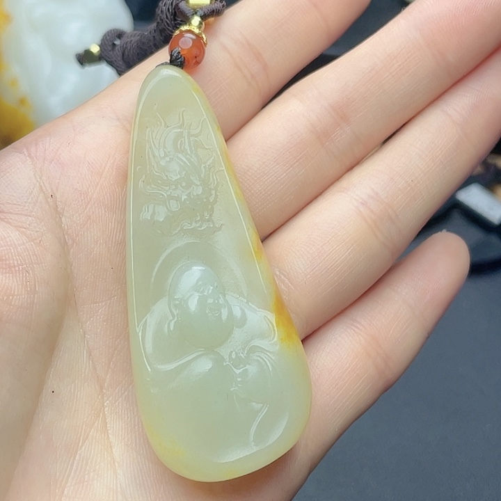 和田玉挂件未镶嵌T