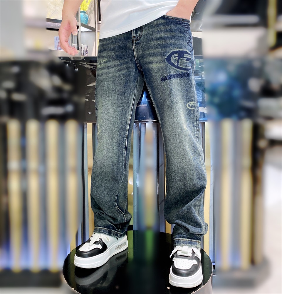 APPCN秋款直筒穿搭宽松男2025年牛仔裤子百搭男士男生男款水洗