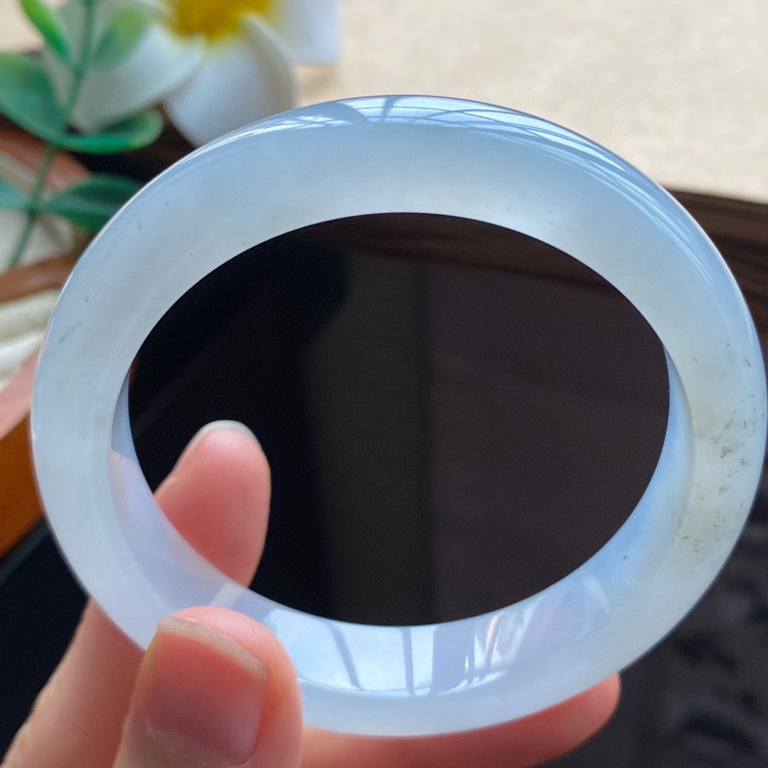 12.28批12376号手镯52.5-11.8-7.6正圈冰果冻！色泽温柔淡雅！