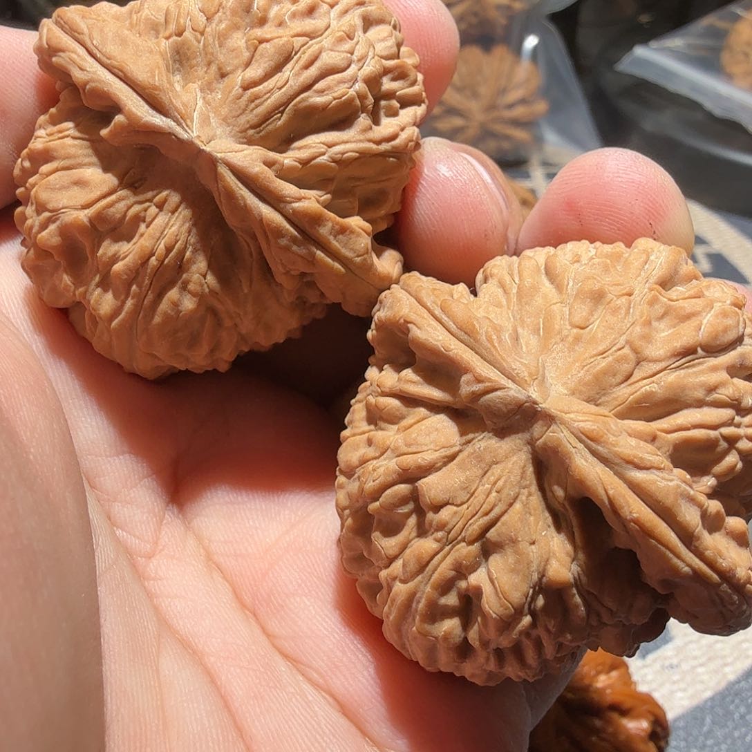 文玩核桃吊坠白狮子