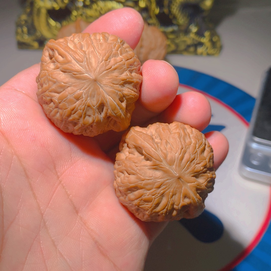 文玩核桃把件铁锤41矮
