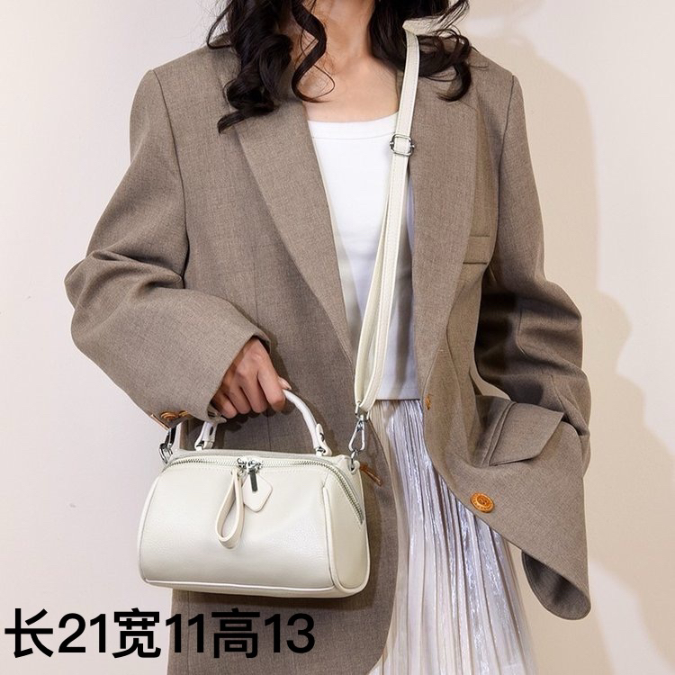 【头层牛皮】真皮女包单肩斜挎包604