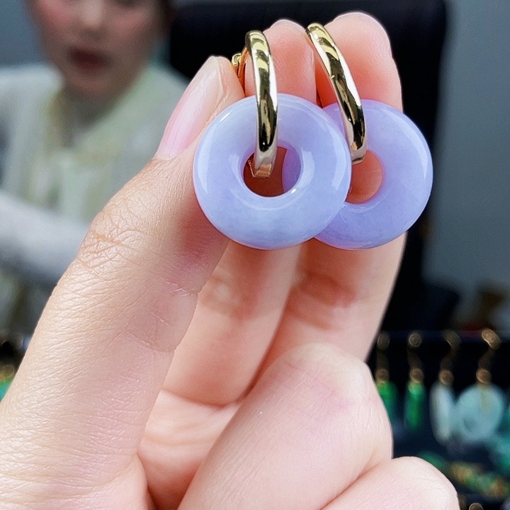 翡翠耳饰未镶嵌饰品