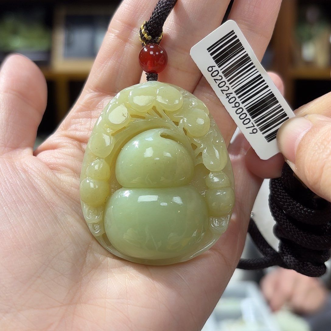 和田玉葫芦吊坠未镶嵌