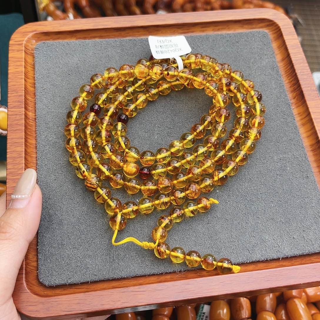 琥珀手链未镶嵌8m108 多样性发其一