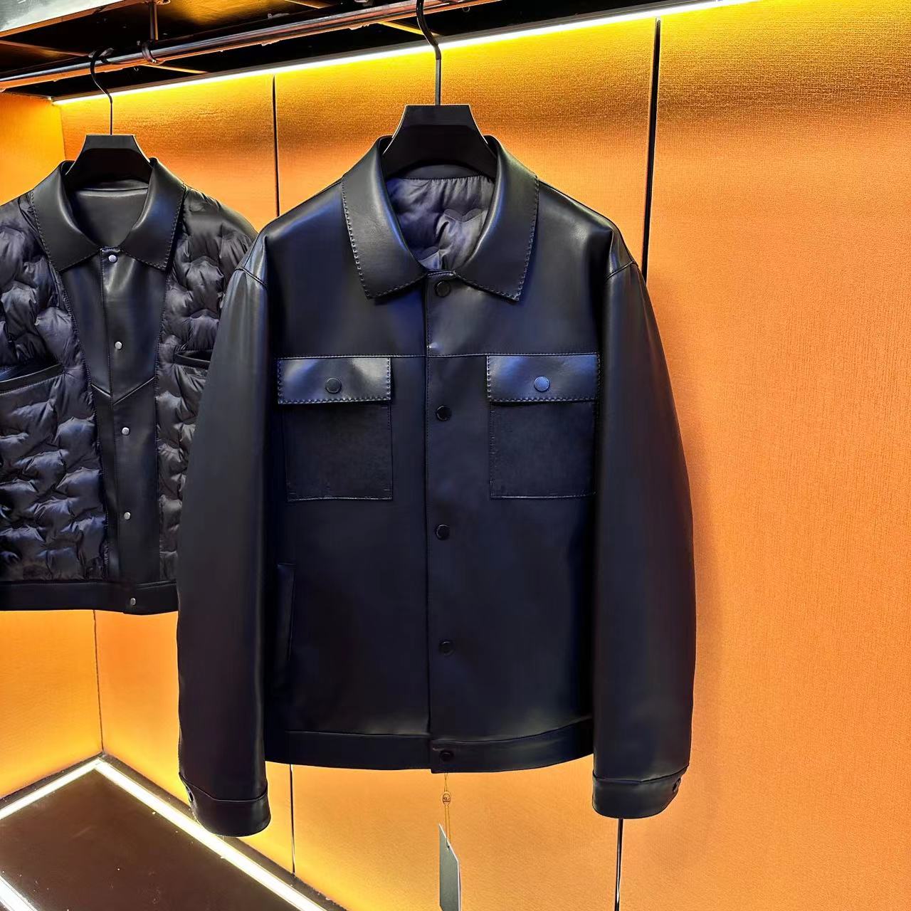 时尚百搭潮流休闲经典简约秋秋季轻奢男士羽绒外套