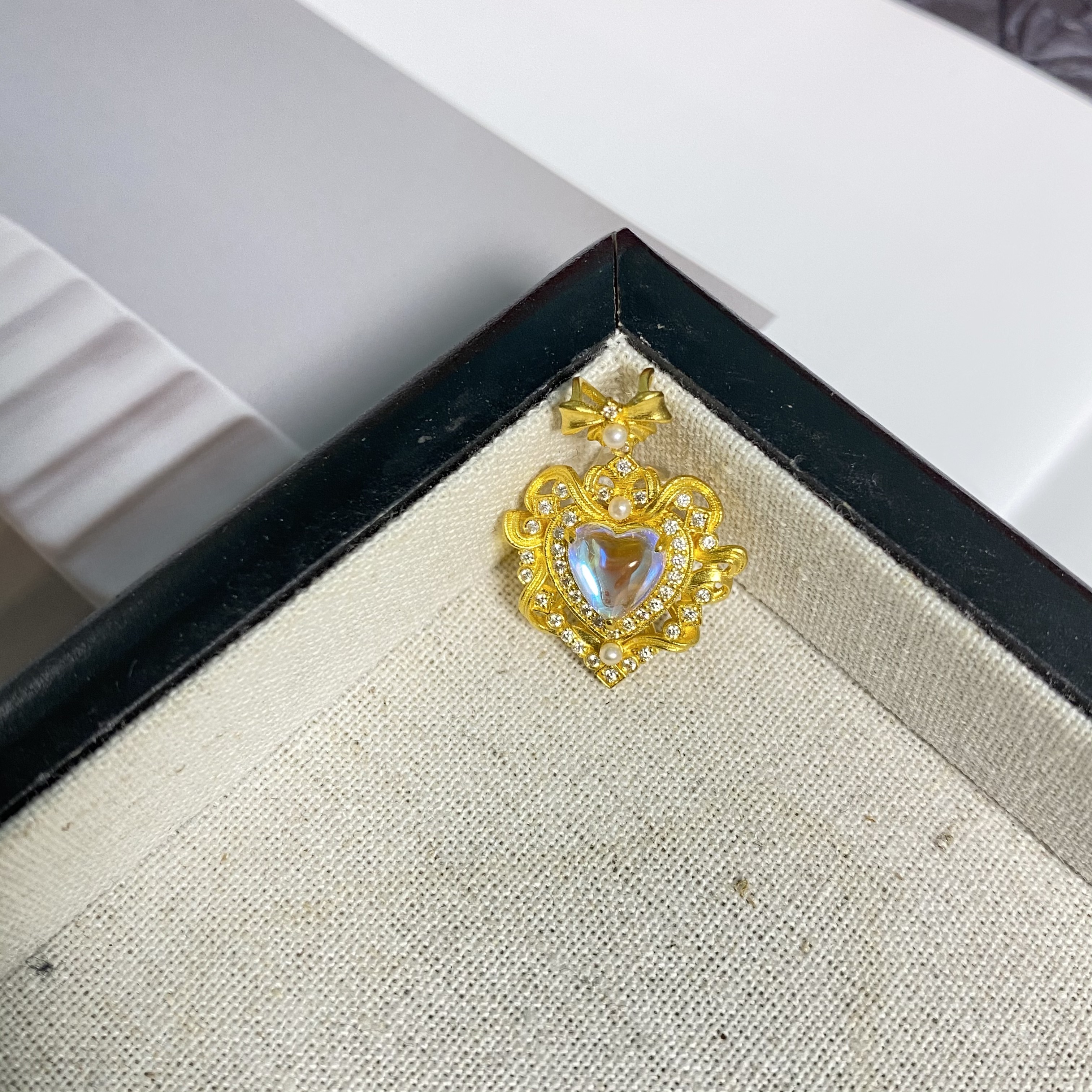 足金999黄金 5G工艺 精致爱心吊坠