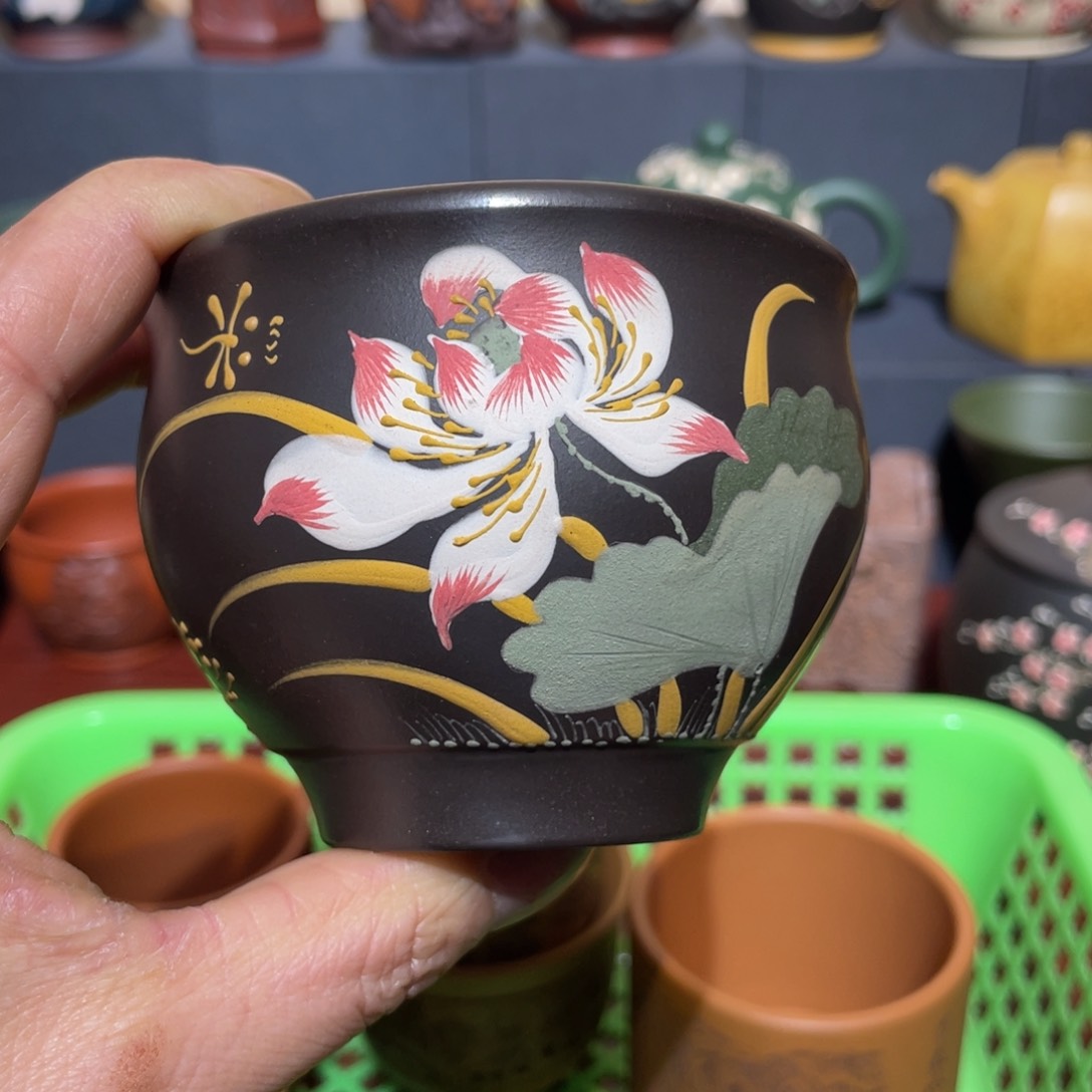 原矿紫砂手工主人杯