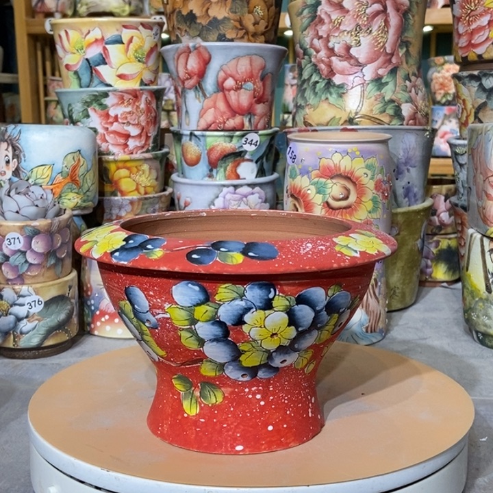 红陶景德镇艺术手绘作品