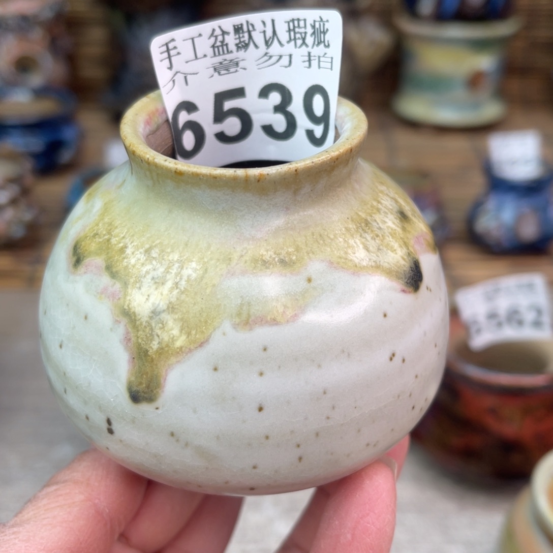 手工花盆默认瑕疵完美者勿拍