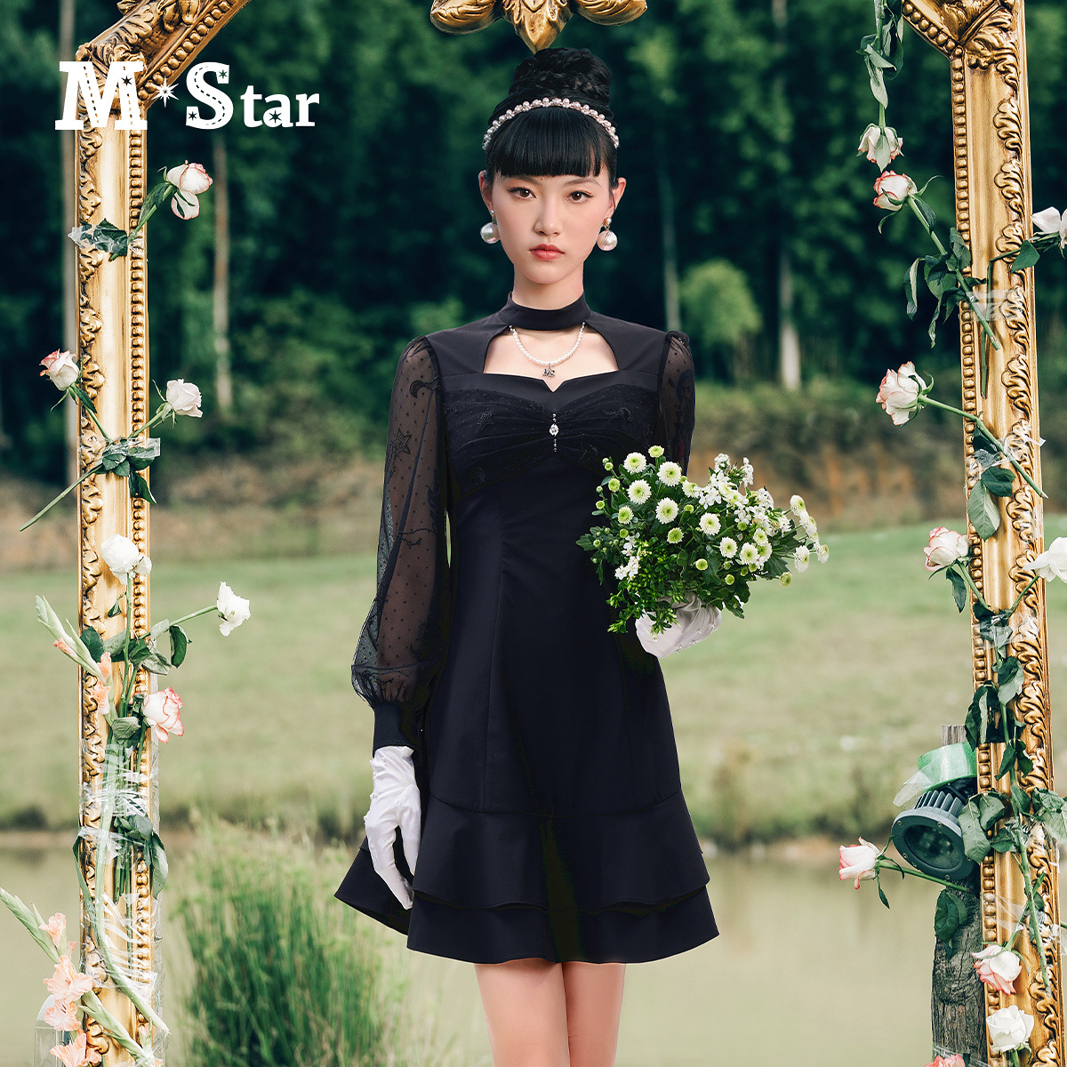 【高高甄选】M-Star长袖连衣裙SFEL111623