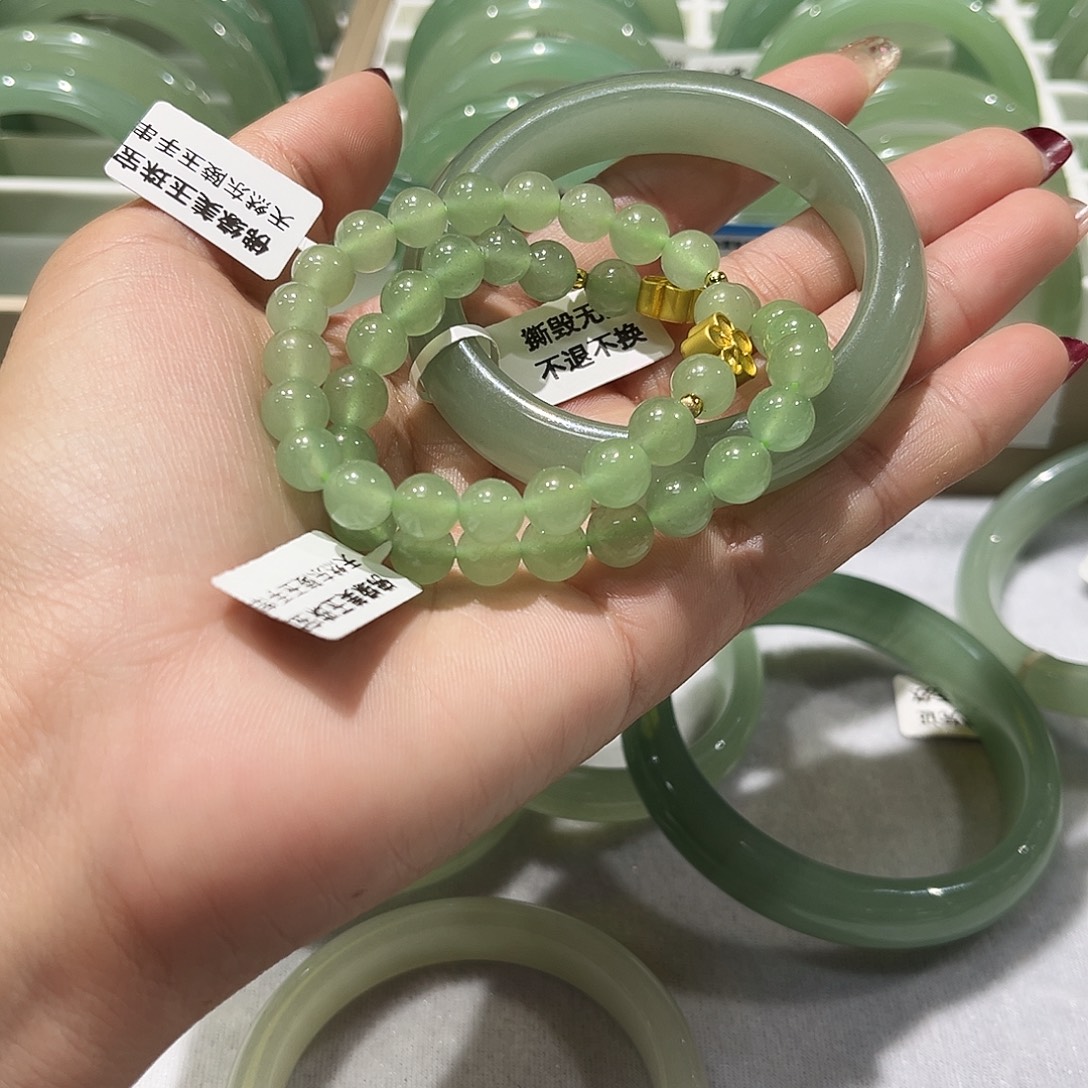 好****东陵石未镶嵌手镯东陵玉手镯