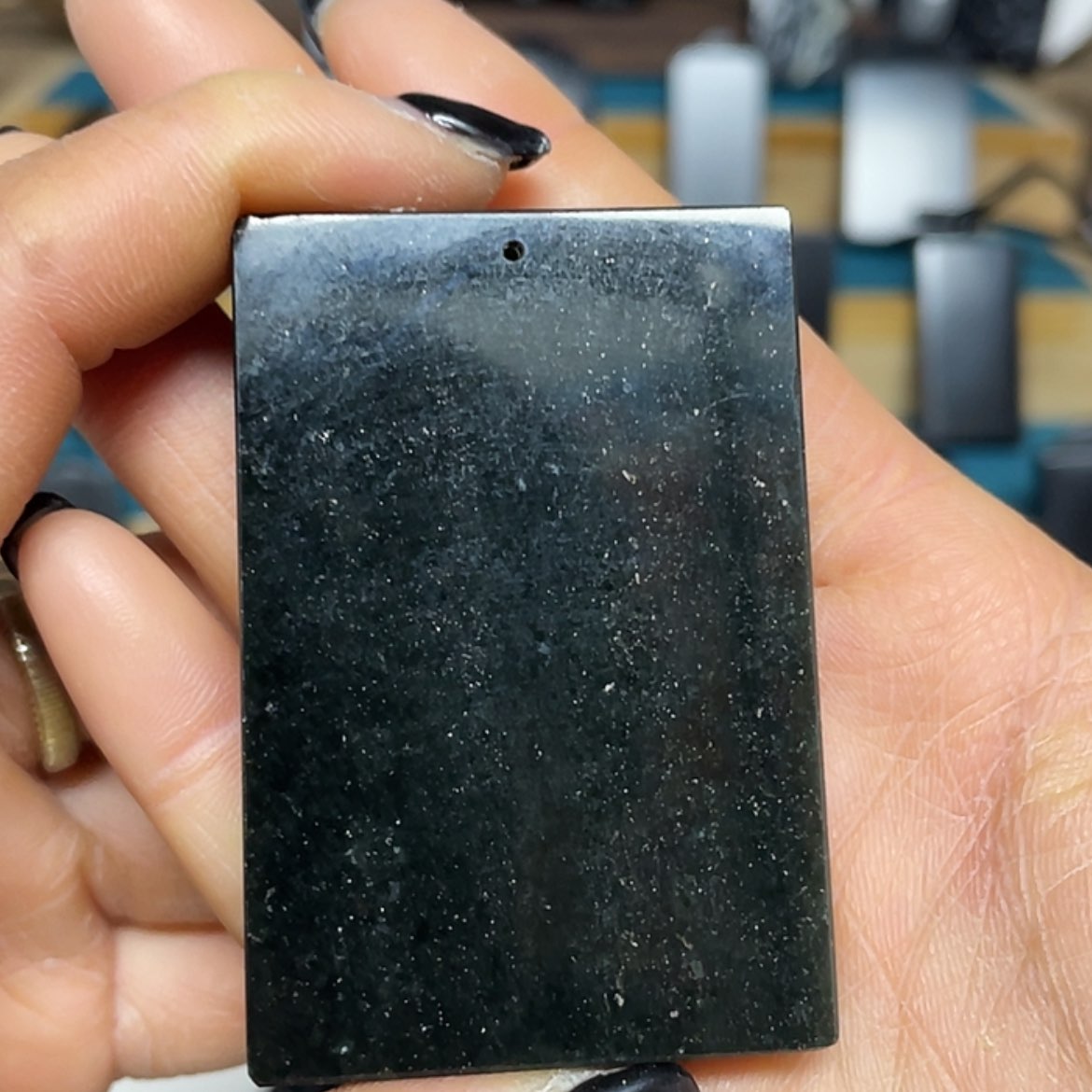 【闪购商品】和田玉（青玉）吊坠(不含链)未镶嵌金沙46牌