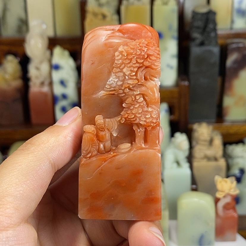 【闪购商品】青田石印石老挝。       