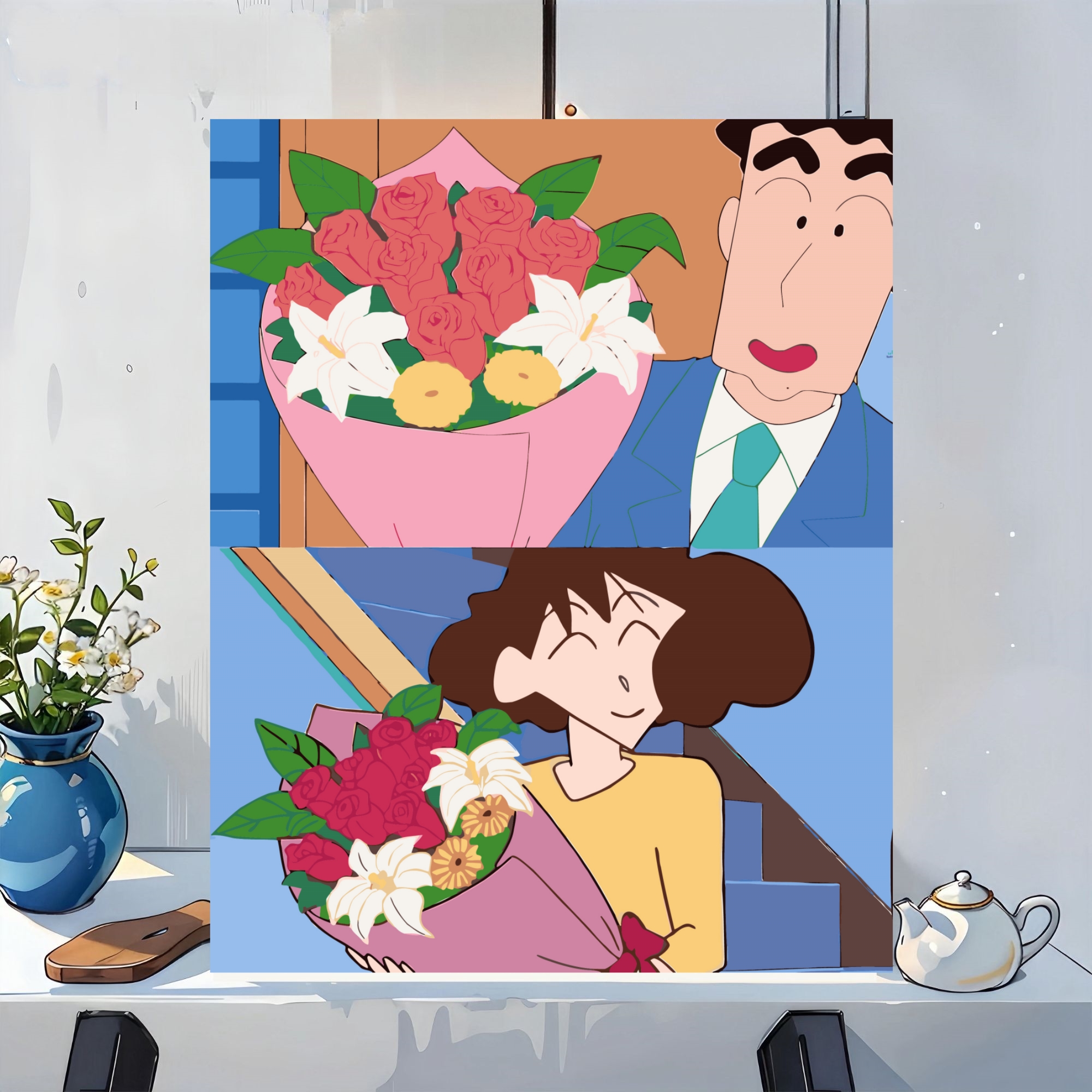 【蜡笔小新】专属链接24-35色左右数字油画diy更多款式联系客服