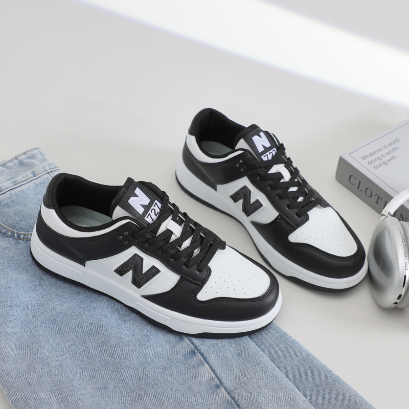 NEW BOLUNE/新百伦新百伦正品保证秋冬季百搭鞋子情侣板鞋熊猫色