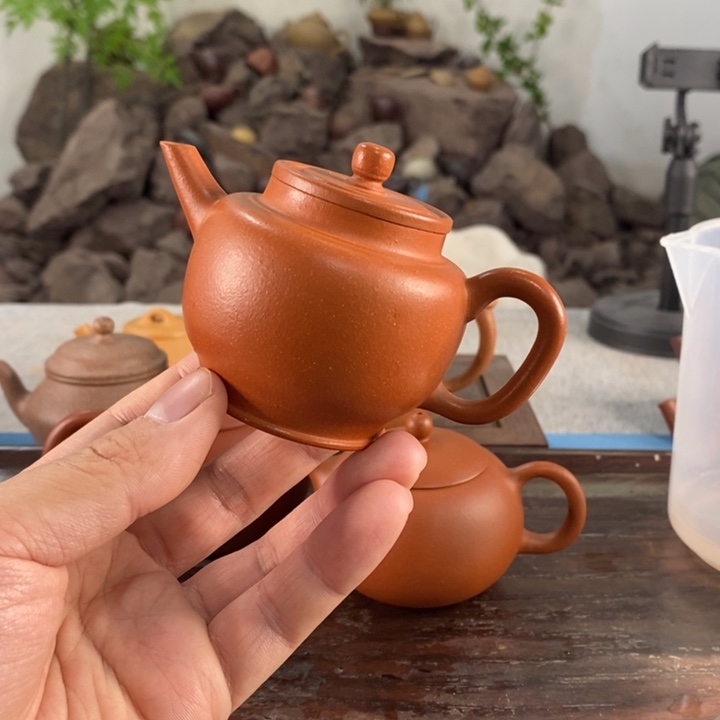 紫砂茶壶宜兴朱泥110