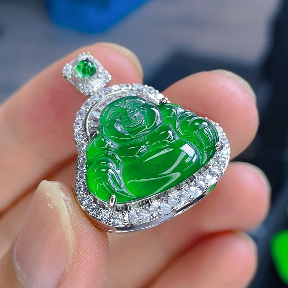 翡翠未镶嵌吊坠(不含链)